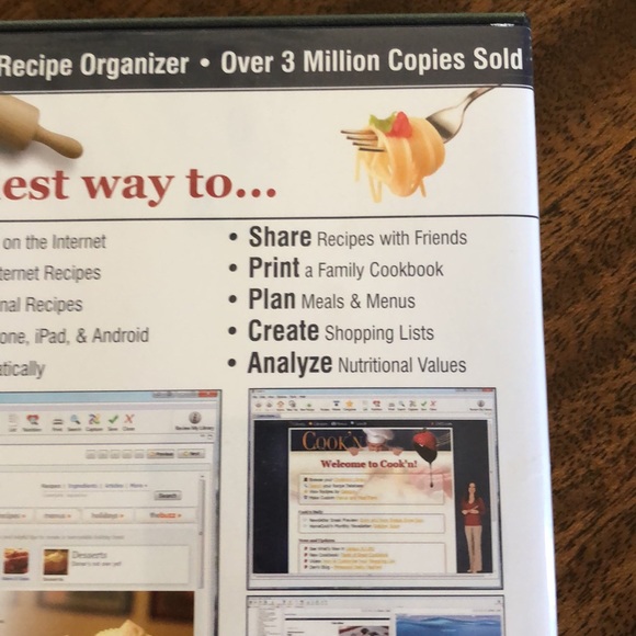 Cook “n recipe organizer for PC& Mac version 10 DVD - Picture 7 of 12